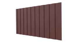 Профнастил С8 1200/1150x0,5 мм, 3009 оксид красный матовый