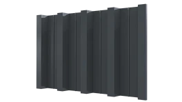 Профнастил Н60 902/845x0,65 мм, 7011 железно-серый глянцевый