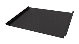 Фальцевая кровля 562/550x0,45 мм, 9005 черный янтарь матовый