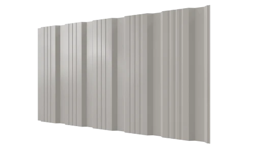 Профнастил К20 1195/1130x0,4 мм эконом, 9002 светло-серый глянцевый
