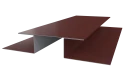 Планка стыковочная сложная 75x2000 мм, 3009 оксид красный глянцевый