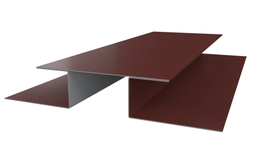 Планка стыковочная сложная Блок-хаус 110x2000 мм, 3009 оксид красный глянцевый