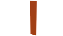 Крепежная планка 10x40x10 мм, 2004 оранжевый глянцевый
