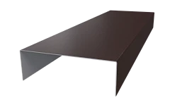 Декоративная накладка 20x60x20 мм, 8017 шоколадно-коричневый глянцевый