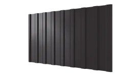 Профнастил С20R 1150/1100x0,5 мм, 8019 серо-коричневый глянцевый
