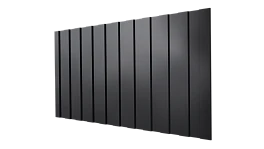 Профнастил С8 1200/1150x0,3 мм, 9005 черный янтарь глянцевый