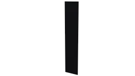Крепежная планка 10x40x10 мм, 9005 черный янтарь глянцевый