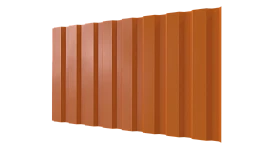 Профнастил С20A 1150/1100x0,5 мм, 2011 насыщенный оранжевый глянцевый