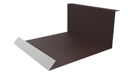 Планка примыкания нижняя 100x200x2000 мм, 8017 шоколадно-коричневый матовый