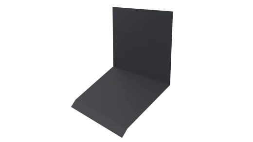Планка примыкания верхняя к стене фальц 150x130x20 мм, 7024 графитовый серый матовый