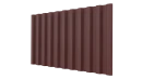 Профнастил С21 1051/1000x0,5 мм, 3009 оксид красный матовый