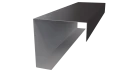Декоративная накладка угловая 20x60x60x20 мм, 8019 серо-коричневый глянцевый