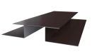 Планка стыковочная сложная 75x2000 мм, 8017 шоколадно-коричневый глянцевый