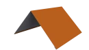 Конёк простой 150x150x2000 мм, 2011 насыщенный оранжевый глянцевый