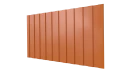 Профнастил С8 1200/1150x0,65 мм, 2011 насыщенный оранжевый глянцевый