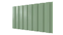 Профнастил С20A 1150/1100x0,7 мм, 6019 бело-зеленый глянцевый