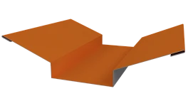 Планка ендовы верхняя 76x76x2000 мм, 2011 насыщенный оранжевый глянцевый