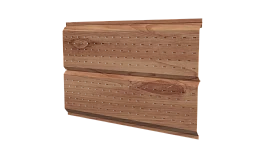 Софит Л-брус перфорированный 264/241x0,45 мм, Золотой орех 3D