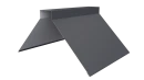 Конёк фигурный 150x150x2000 мм, 7024 графитовый серый матовый