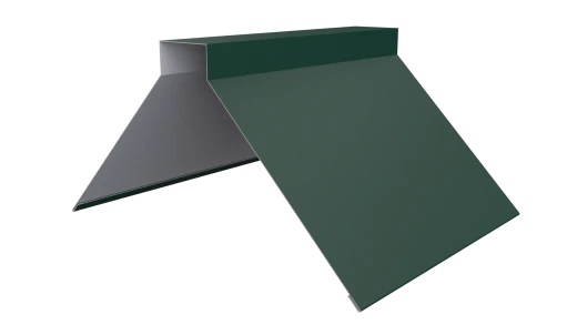 Конёк фигурный 150x150x2000 мм, 6005 зеленый мох матовый