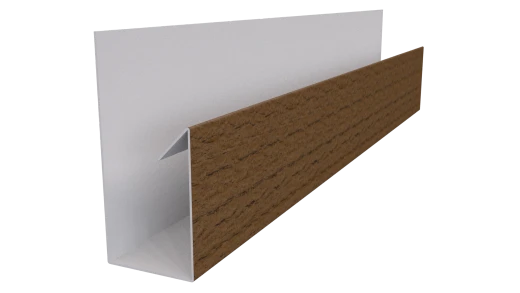Планка П-образная Блок-хаус 30x30x2000 мм, Дуб Сантана 3D