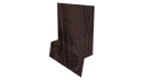 Планка стартовая фальц 135x30x55 мм, Морёный дуб 3D