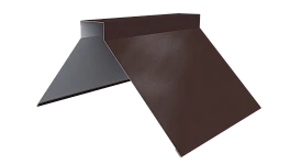 Конёк фигурный 150x150x2000 мм, 8017 шоколадно-коричневый PUR Pruf