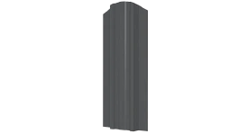 Штакетник Евротрапеция 117x0,45 мм, 7037 пыльно-серый глянцевый