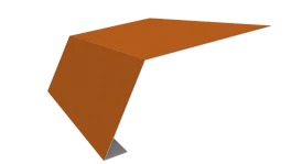 Планка карнизная 100x65x2000 мм, 2011 насыщенный оранжевый глянцевый