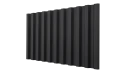 Профнастил С21 1051/1000x0,45 мм, 9005 черный янтарь матовый