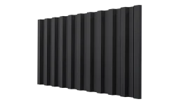 Профнастил С21 1051/1000x0,45 мм, 9005 черный янтарь матовый