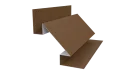 Планка угла внутреннего сложная Блок-хаус 110x2000 мм, Дуб Сантана 3D