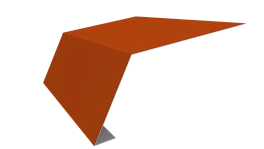 Планка карнизная 100x65x2000 мм, 2004 оранжевый глянцевый