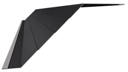 Ламель Юкка 110x0,45 мм, 9005 чёрный янтарь матовый