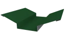 Планка ендовы верхняя 76x76x2000 мм, 6002 лиственно-зеленый глянцевый