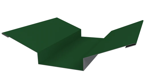 Планка ендовы верхняя 76x76x2000 мм, 6002 лиственно-зеленый глянцевый