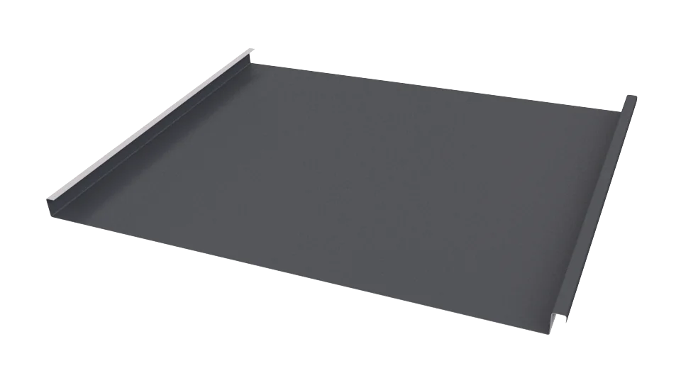Фальцевая кровля 562/550x0,5 мм, 7024 графитовый серый стальной бархат