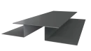 Планка стыковочная сложная Блок-хаус 110x2000 мм, 7005 мышино-серый глянцевый