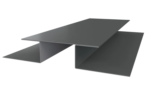 Планка стыковочная сложная Блок-хаус 110x2000 мм, 7005 мышино-серый глянцевый