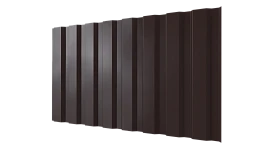 Профнастил С20A 1150/1100x0,7 мм, 8017 шоколадно-коричневый глянцевый