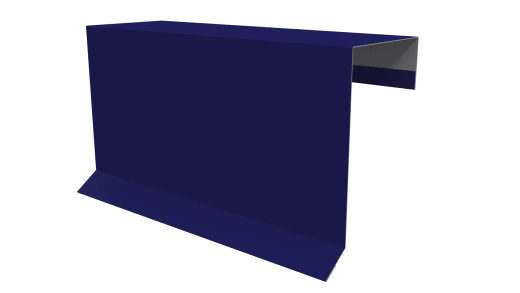 Планка торцевая фальц 65x97 мм, 5002 ультрамариново-синий глянцевый
