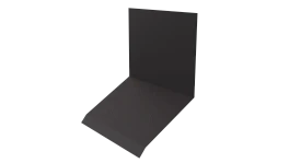 Планка примыкания верхняя к стене фальц 150x130x20 мм, 8019 серо-коричневый матовый