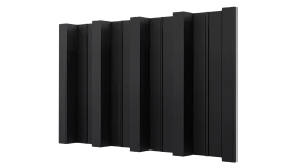 Профнастил Н60 902/845x0,45 мм, 9005 черный янтарь матовый