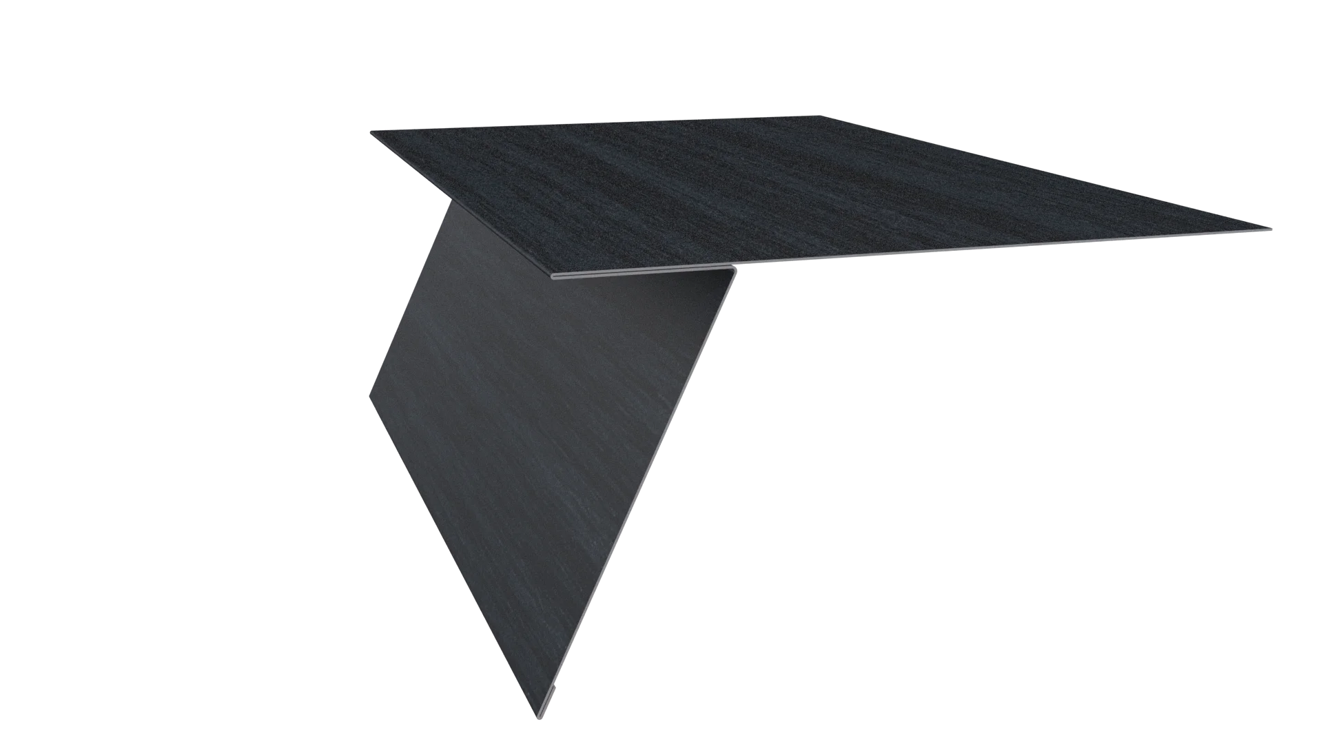 Планка карнизная фальц 130x80 мм, Морион 3D