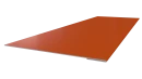 Планка завершающая 65x2000 мм, 2004 оранжевый глянцевый