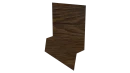 Планка стартовая фальц 135x30x55 мм, Дуб Локарно 3D