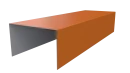 Крышка 40x65x40 мм, 2011 насыщенный оранжевый глянцевый