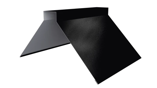Конёк фигурный 150x150x2000 мм, 9005 черный янтарь глянцевый