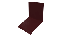 Планка примыкания верхняя к стене фальц 150x130x20 мм, 3005 винно-красный глянцевый