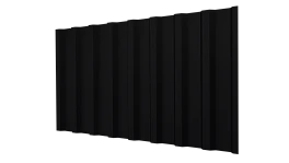 Профнастил С20B 1150/1100x0,5 мм, 9005 черный янтарь стальной бархат
